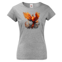 Skvělé dámské fantasy tričko s potiskem Fénix