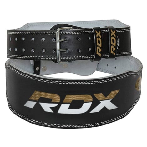 RDX Sports Fitness opasek 6“ Leather Black/Gold