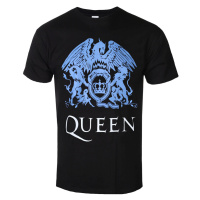 Tričko metal pánské Queen - Blue Crest - ROCK OFF - QUTS42MB