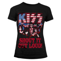 Tričko metal dámské Kiss - Shout It Out Loud - HYBRIS - ER-5-KISS002-H68-4-BK