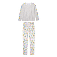 pepperts!® Dívčí pyžamo s BIO bavlnou (šedá/bílá)