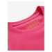 Tmavě růžové holčičí tričko s potiskem NAX ILBO