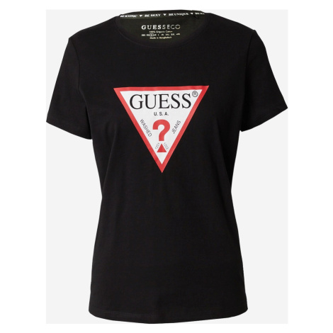 Guess Jeans W1YI1B I3Z14 Dámské tričko černé