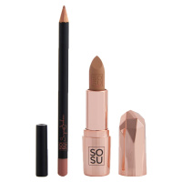 SOSU Cosmetics Sada na rty se rtěnkou a konturovací tužkou Let Them Talk Nudist (Lip Kit)