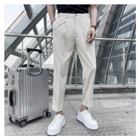 Elastické stylové kalhoty pro pány s nízkým sedem JFC FASHION