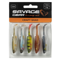 Savage gear gumová nástraha craft shad clear water mix 5 ks - 7,2 cm 2,6 g