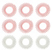 Set spirálových gumiček do vlasů pink - BeastPink