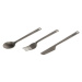 Campgo 3-Piece Titanium Durable Cutlery Set