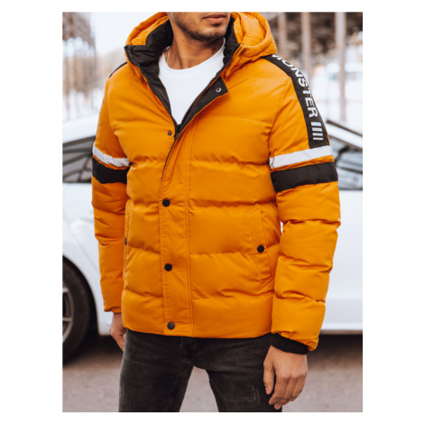 Pánská zimní bunda Barva tmavě modrá DSTREET TX4566 Barva: Žlutá