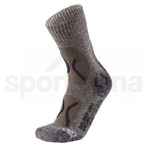 Dámské ponožky UYN Trekking Explorer Light - šedá/hnědá /36