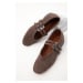 Soho Brown Suede Women's Ballerinas 19935