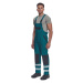 Cerva Max Neo Reflex Pánské pracovní kalhoty s laclem 03530035 zelená