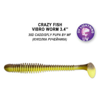 Crazy Fish Gumová Nástraha Vibro Worm 8,5cm 5 Ks Barva: 30D, Délka cm: 8,5cm