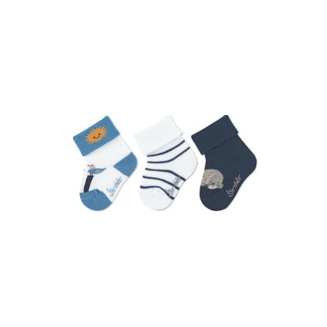 Sterntaler Dětské ponožky 3-Pack Seagull White