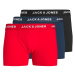 JACK & JONES Boxerky 'COBY' námořnická modř / červená / černá / bílá