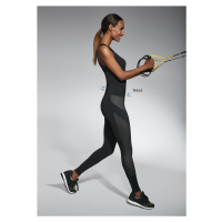 Bas Bleu MISTA sports leggings with wasp waist effect and combined materials