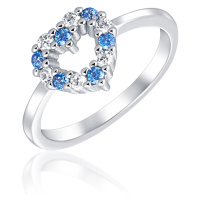 JVD Romantický stříbrný prsten se zirkony SVLR0434SH2BM 53 mm