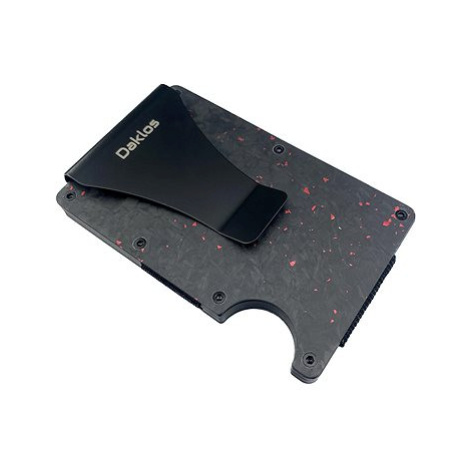 Daklos Carbon RFID s klipem černočervená