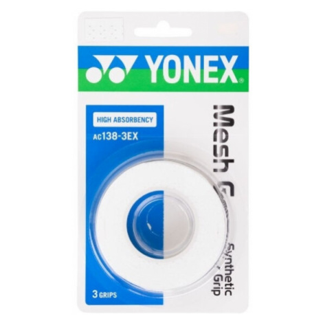 Yonex MESH GRAP AC138 3 KS Vrchní omotávka, bílá, velikost