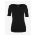 Tričko z čisté bavlny, normální střih Marks & Spencer černá