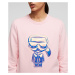 Mikina karl lagerfeld ikonik balloon karl sweatshirt růžová