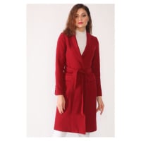 Z6628 DEWBERRY LADIES' COAT-BURGUNDY