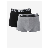 Sada dvou pánských boxerek v šedé a černé barvě Diesel - Pánské