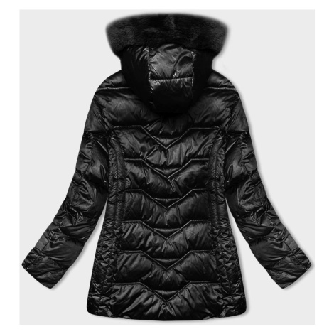Černá zimní bunda S´WEST s odepínací kapucí (B8200-1) S'WEST