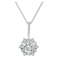 GRACE Silver Jewellery Stříbrný náhrdelník Graciela 1 ct MOISSANITE + CERTIFIKÁT NH-MSN010 Stříb