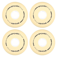 Spokey PU 80 mm Náhradné kolieska ku korčuliam FREESPO WHITE SET, 4 ks