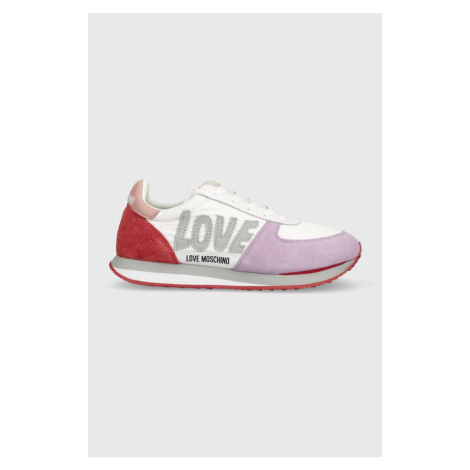 Sneakers boty Love Moschino růžová barva, JA15322G0GIN810A