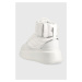 Kožené sneakers boty Karl Lagerfeld ANAKAPRI bílá barva, KL63555