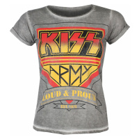 Tričko metal dámské Kiss - ARMY - HYBRIS - ER-65-KISS009-H71-7-GY