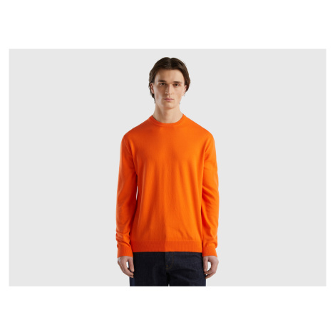 Benetton, Crew Neck Sweater In 100% Cotton United Colors of Benetton
