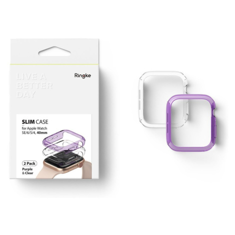 Ringke Ringke Slim Watch Case 2x set ochranné pouzdro  pro Apple Watch 4 40mm fialová
