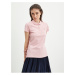 Světle růžové dámské polo tričko Tommy Hilfiger