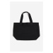 H & M - Plátěná taška shopper - černá