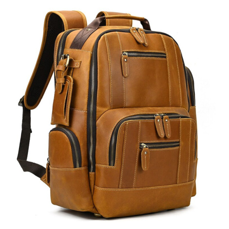 Batoh na laptop přírodní kůže Rucksack bag