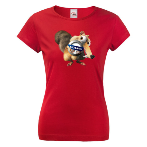 Vtipné dámské tričko s potiskem značky auta Volvo - tričko pro milovníky aut BezvaTriko