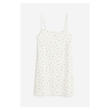 H & M - Žerzejové šaty áčkového střihu - bílá H&M