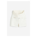 H & M - MAMA Džínové šortky - bílá