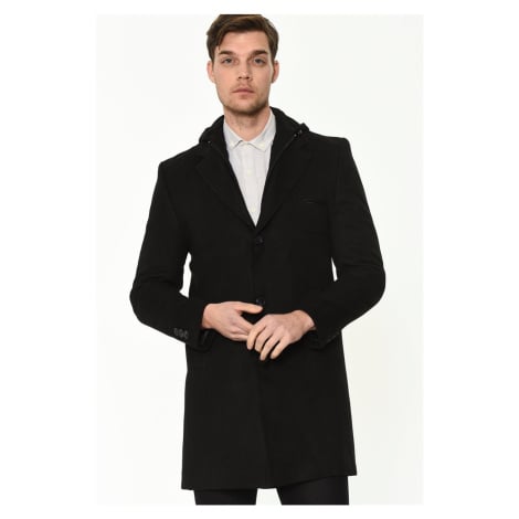 PLT8371 DEWBRRY MEN'S COAT-BLACK Dewberry