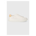 Kožené sneakers boty BOSS Amber bílá barva, 50517207