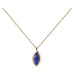 PDPAOLA Pozlacený náhrdelník Lapis Lazuli Nomad Vanilla CO01-680-U