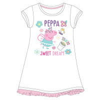 Prasátko Pepa - licence Dívčí noční košile - Prasátko Peppa 5204834, bílá Barva: Bílá