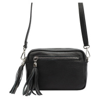 Kožená crossbody kabelka Luka 20-030 černá