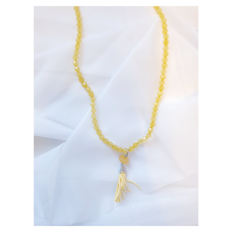 SARLINI náhrdelník s korálky Barva: Žlutá