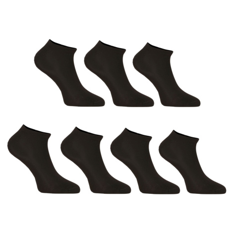7PACK ponožky Nedeto nízké černé (7NDTPN1001)