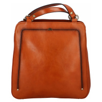 Luxusní dámský kožený kabelko batoh Katana Nice, hnědý
