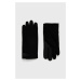 Semišové rukavice UGG pánské, černá barva